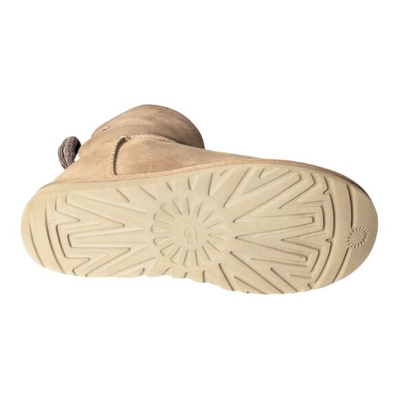 UGG Mini Bailey Bow Corduroy "Chestnut" Winter Boot Size 8 - Picture 8 of 9